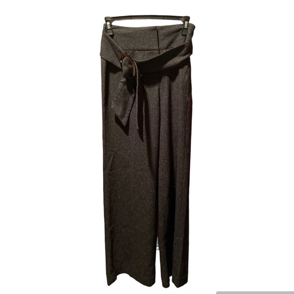 White House Black Market Belted Wide Leg Dress Pants size 0